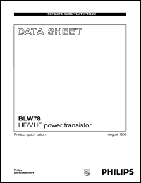 BLW78 Datasheet