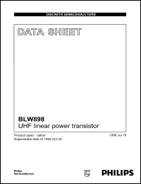BLW898 Datasheet