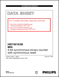 HEF40163BT Datasheet