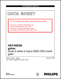 HEF4085BT Datasheet
