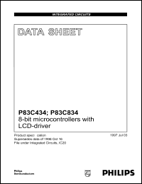 P83C434CFP Datasheet
