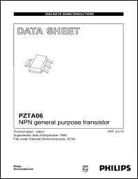 PZTA06 Datasheet