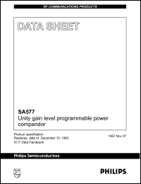 SA577D Datasheet