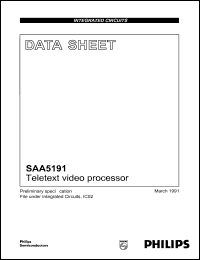 SAA5191 Datasheet