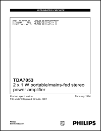 TDA7053 Datasheet