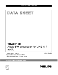 TDA9610H Datasheet