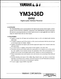 YM3436D Datasheet