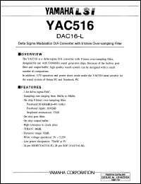 YAC516-E Datasheet