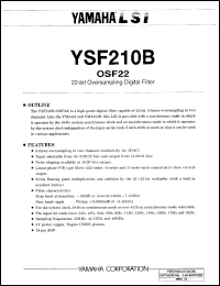 YSF210B Datasheet