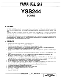 YSS244-M Datasheet