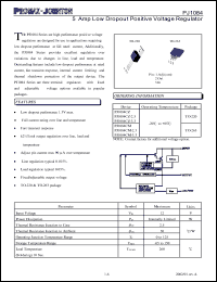 PJ1084CM-2.5 Datasheet