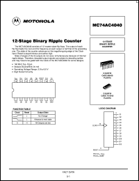 MC74AC4040M Datasheet