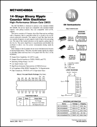 MC74HC4060ADTEL Datasheet