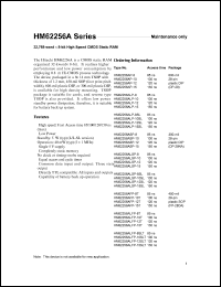HM62256ALFP-12SLT Datasheet