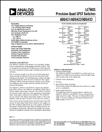 ADG433ABR Datasheet