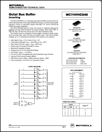 MC74VHC540DT Datasheet