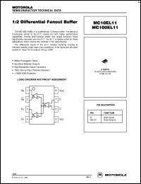 MC100EL11DR2 Datasheet