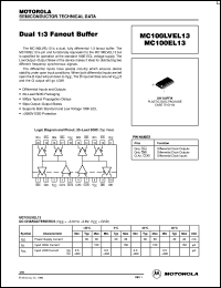 MC100EL13DWR2 Datasheet
