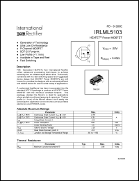 IRLML5103 Datasheet