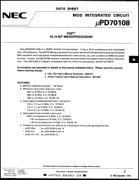 uPD70108GC-5-3B6 Datasheet