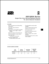 ISD1020AG Datasheet