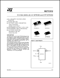 M27C512-20XC6TR Datasheet
