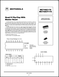 MC74ACT175DR2 Datasheet