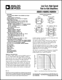 AD8052ARM-REEL Datasheet