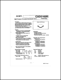 CXD2163R Datasheet