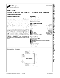 ADC12L063EVAL Datasheet