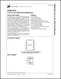 DS90LV019TMTCX Datasheet