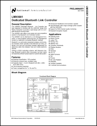 LMX5001VBCX Datasheet