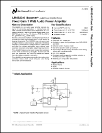 LM4820-6-0MDC Datasheet