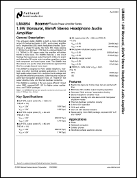 LM4854IBL Datasheet