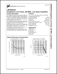 LMH6654MDC Datasheet