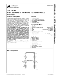 ADC08100MDC Datasheet