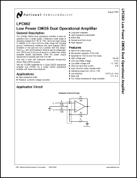 LPC662IN Datasheet