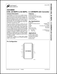 ADC08060CIMT Datasheet