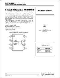 MC100LVEL05DR2 Datasheet