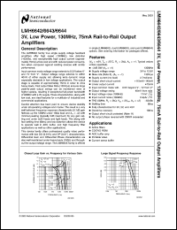 LMH6643MDC Datasheet