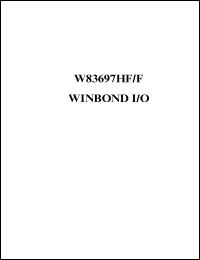 W83697HF Datasheet