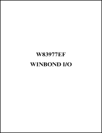 W83977EF-AW Datasheet