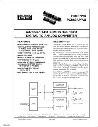 PCM67AU Datasheet