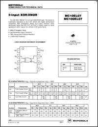 MC10EL07DR2 Datasheet