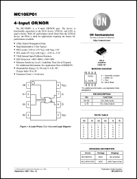 MC10EP01DR2 Datasheet