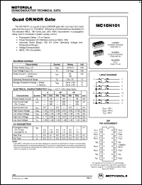 MC10H101MR1 Datasheet