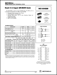 MC10H209MR1 Datasheet