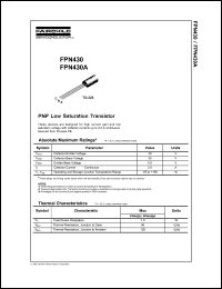FPN430 Datasheet