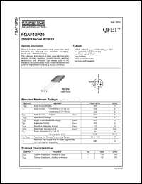 FQAF12P20 Datasheet