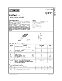 FQAF44N10 Datasheet